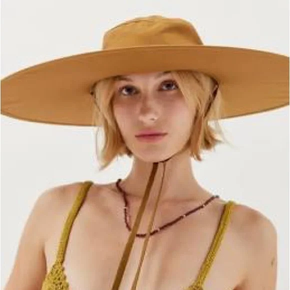 Baggu Packable Sun Hat in Brown Rice - Picture 2 of 5